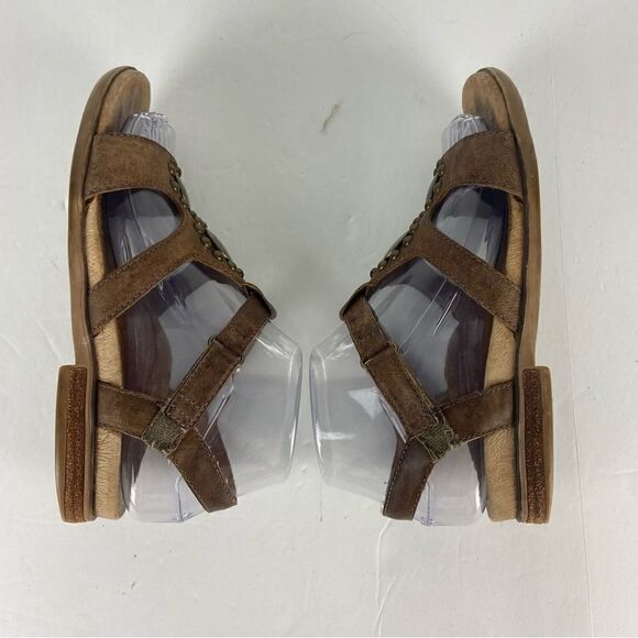 Aetrex Women’s Gladiator Sandals Comfort Brown Leather Embellished Size 36/ 6 - Picture 11 of 16